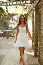 Tati Dress Alamour The Label Tati White Strapless Midi Dress | Afterpay | Zip Pay | Sezzle