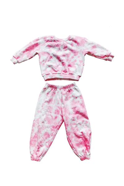 Cara Kids Set - Pink Alamour The Label Cara Kids Pink Joggers And Sweatshirt Set | Afterpay | Klarna
