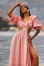 Dayanara Dress Alamour The Label Dayanara San Gallo Pink Dress | Afterpay | Laybuy | Klarna