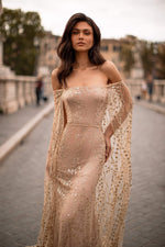 Roselyn - Gold Alamour The Label Roselyn - Gold Off-Shoulder Gown | Afterpay | Zip Pay | Sezzle