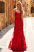 Magda - Red Alamour The Label Magda Red 3D Floral Gown | Afterpay | Klarna | Zip Pay