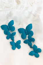 Lolita Blue Butterfly Drop Earrings