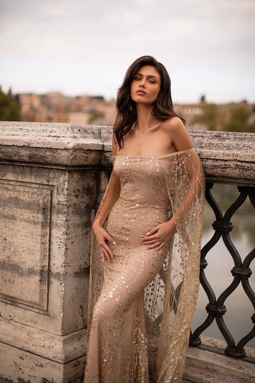 Roselyn - Gold Alamour The Label Roselyn - Gold Off-Shoulder Gown | Afterpay | Zip Pay | Sezzle