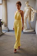 Solange Jumpsuit Alamour The Label Solange Yellow Sequin Palazzo Jumpsuit  | Afterpay | Zip Pay | Sezzle