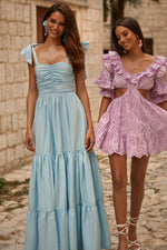 Arwa Dress Alamour The Label Arwa Blue Poplin Maxi Dress | Afterpay | Zip Pay | Sezzle | LayBuy