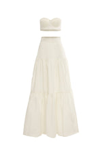 Dinara Set - White Alamour The Label Dinara Satin Two Piece Set | Afterpay | Zip Pay | Sezzle | Lay Buy