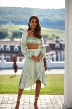 Corrine Set Alamour The Label Corrine Sage Bustier And Skirt Set | Afterpay | Laybuy | Klarna
