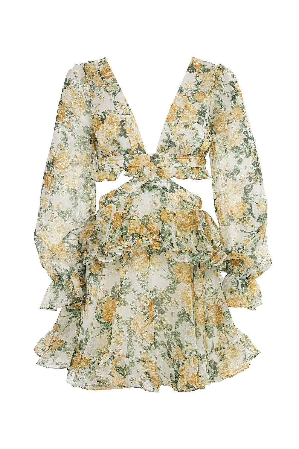 Fleur Cut Out Mini Dress Alamour The Label Fleur Cut Out Floral Mini Dress | Afterpay | Zip Pay | Sezzle