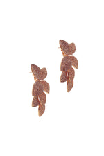Galina Rose Gold Embellished Earrings