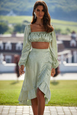 Corrine Set Alamour The Label Corrine Sage Bustier And Skirt Set | Afterpay | Laybuy | Klarna