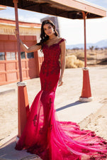 Cassie Beaded Gown - Burgundy Alamour The Label A&N Luxe Cassie Burgundy Beaded Tulle Gown | Afterpay