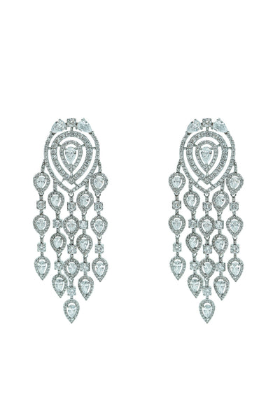 Milana Silver Chandelier Earrings Alamour The Label Milana Silver Chandelier Earrings | Afterpay | Klarna | Zip Pay