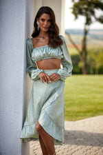 Corrine Set Alamour The Label Corrine Sage Bustier And Skirt Set | Afterpay | Laybuy | Klarna