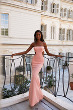 Arwen - Peach Alamour The Label Arwen Peach Strapless Gown | Afterpay | Zip Pay | Sezzle | Laybuy