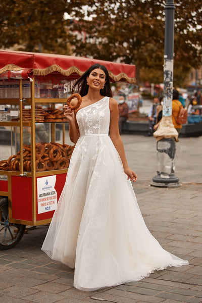 Berna Gown Alamour Made-To-Order Berna One-Shoulder Lace Gown | Afterpay | Klarna | Zip Pay