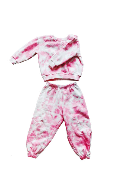 Cara Kids Set - Pink Alamour The Label Cara Kids Pink Joggers And Sweatshirt Set | Afterpay | Klarna