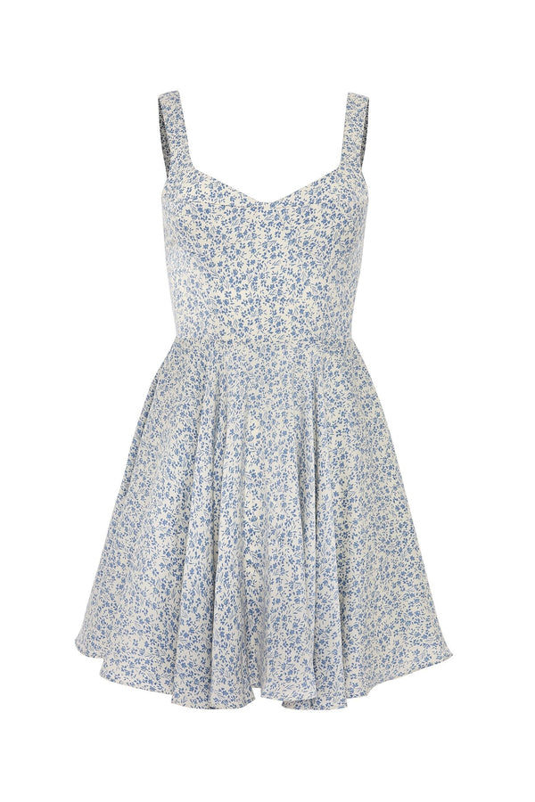 Lyna Blue Floral Mini Dress | Afterpay | Zip Pay | Sezzle | LayBuy