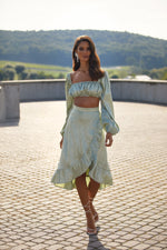 Corrine Set Alamour The Label Corrine Sage Bustier And Skirt Set | Afterpay | Laybuy | Klarna