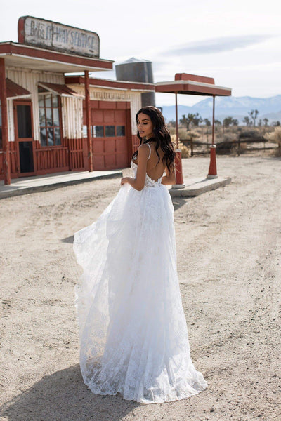 Daina Gown Alamour Made-To-Order Daina White Sheer Lace Bridal Gown | Afterpay | Zip Pay