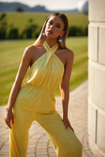 Solange Jumpsuit Alamour The Label Solange Yellow Sequin Palazzo Jumpsuit  | Afterpay | Zip Pay | Sezzle