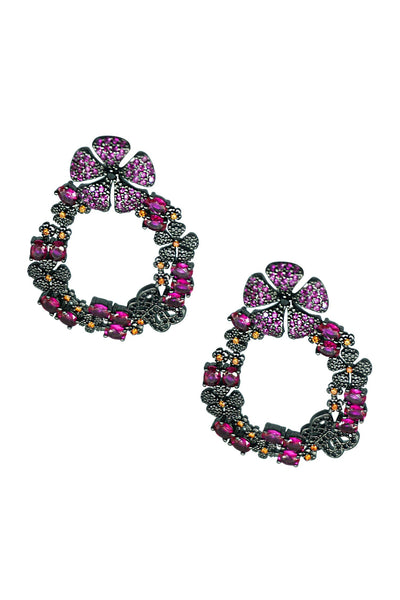 Saban Flower Circle Earrings Alamour The Label Saban Flower Circle Earrings | Afterpay | Klarna | Zip Pay