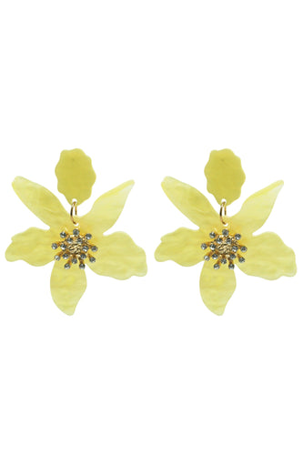 Briella Yellow Flower Earrings Alamour The Label Briella Yellow Flower Earrings | Afterpay | Klarna | Zip Pay