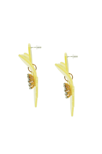 Briella Yellow Flower Earrings Alamour The Label Briella Yellow Flower Earrings | Afterpay | Klarna | Zip Pay