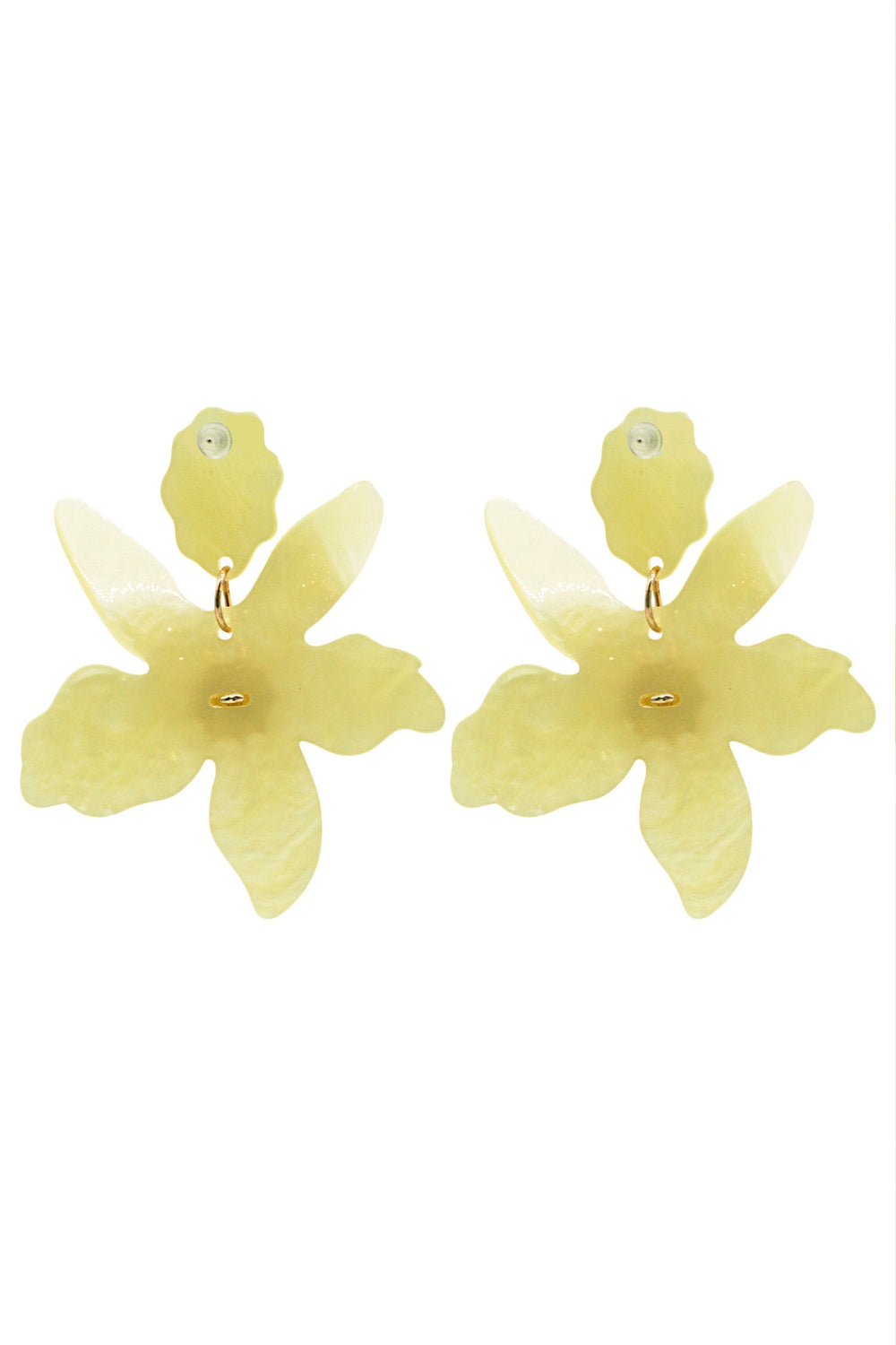 Briella Yellow Flower Earrings