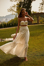 Dinara Set - White Alamour The Label Dinara Satin Two Piece Set | Afterpay | Zip Pay | Sezzle | Lay Buy