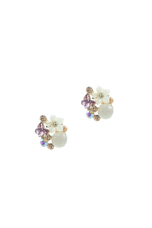 Lupita Multicoloured Flower Drop Earrings