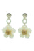 Petra Ivory Flower Drop Earrings Alamour The Label Petra Ivory Flower Drop Earrings | Afterpay | Klarna | Zip Pay