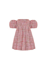 Elodie Pink Tweed Boucle Mini Dress