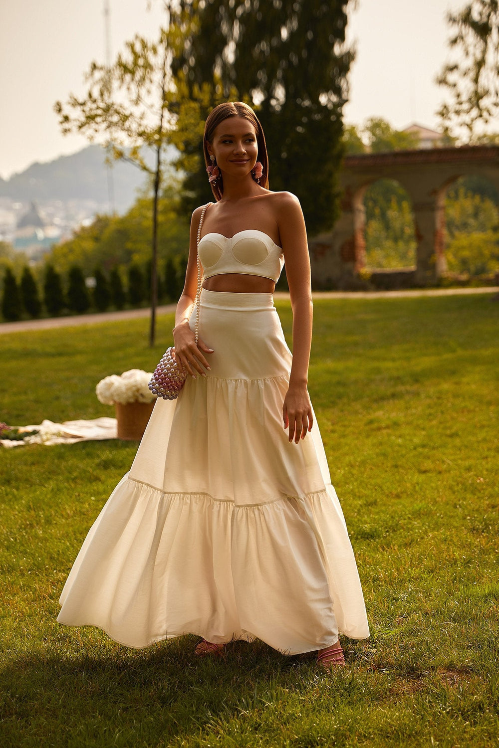 Dinara Set - White Alamour The Label Dinara Satin Two Piece Set | Afterpay | Zip Pay | Sezzle | Lay Buy