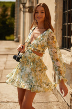 Fleur Cut Out Mini Dress Alamour The Label Fleur Cut Out Floral Mini Dress | Afterpay | Zip Pay | Sezzle