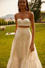 Dinara Set - White Alamour The Label Dinara Satin Two Piece Set | Afterpay | Zip Pay | Sezzle | Lay Buy