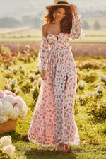 Evalyn Dress Alamour The Label Evalyn Pink Floral Maxi Dress | Afterpay | Laybuy | Klarna | Zip Pay