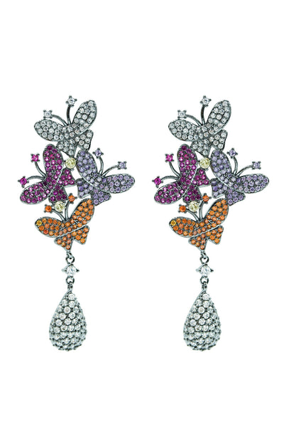 Carlotta Butterfly Earrings Alamour The Label Carlotta Multicoloured Butterfly Earrings | Afterpay | Klarna