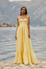 Lina Dress Alamour The Label Lina Yellow Poplin Maxi Dress | Afterpay | Klarna | Zip Pay