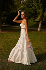Dinara Set - White Alamour The Label Dinara Satin Two Piece Set | Afterpay | Zip Pay | Sezzle | Lay Buy