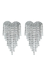 Flora Heart Diamante Earrings