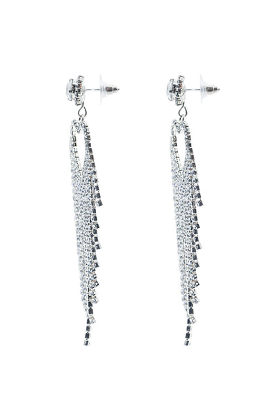 Latika Silver Heart Drop Earrings Alamour The Label Latika Silver Heart Drop Earrings | Afterpay | Klarna | Zip Pay