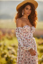 Evalyn Dress Alamour The Label Evalyn Pink Floral Maxi Dress | Afterpay | Laybuy | Klarna | Zip Pay