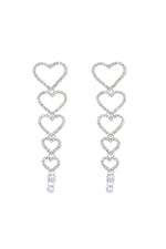 Paula Silver Heart Earrings