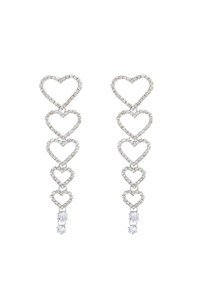 Paula Silver Heart Earrings Alamour The Label Paula Silver Heart Earrings | Afterpay | Klarna | Zip Pay
