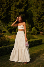 Dinara Set - White Alamour The Label Dinara Satin Two Piece Set | Afterpay | Zip Pay | Sezzle | Lay Buy