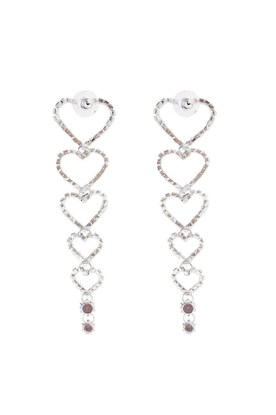 Paula Silver Heart Earrings Alamour The Label Paula Silver Heart Earrings | Afterpay | Klarna | Zip Pay