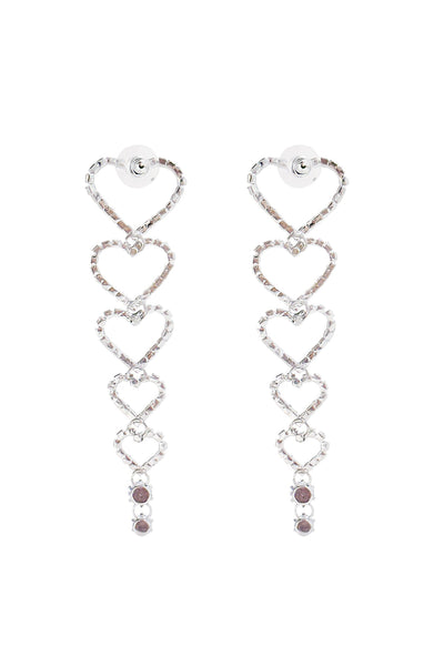 Paula Silver Heart Earrings