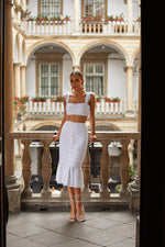 Margot Set Alamour The Label Margot White Mesh Ruched Set | Afterpay | Laybuy | Klarna