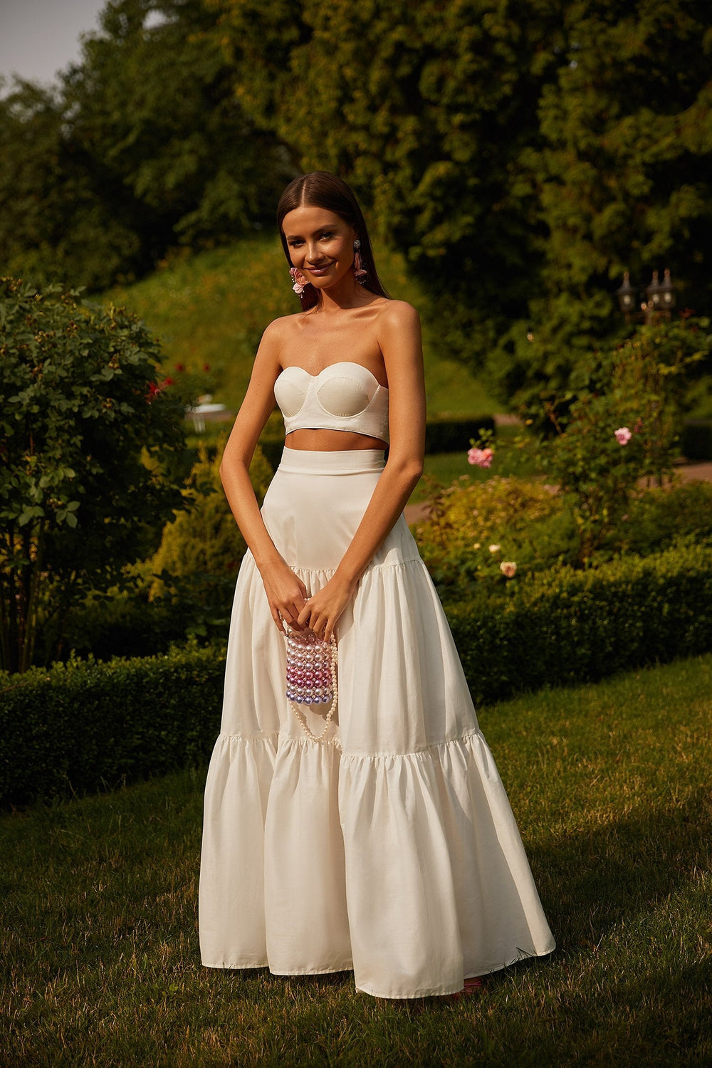 Dinara Set - White Alamour The Label Dinara Satin Two Piece Set | Afterpay | Zip Pay | Sezzle | Lay Buy