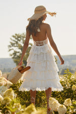 Zaina Dress Alamour The Label Zaina Lace Midi Dress with Sheer Sides | Afterpay | Laybuy | Klarna